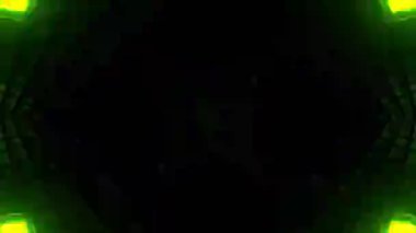 Gelecekçi Siberpunk VJ Döngü Neon Tüneli 