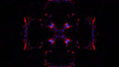 Gelecekçi Siberpunk VJ Döngü Neon Tüneli 