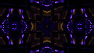 Gelecekçi Siberpunk VJ Döngü Neon Tüneli 