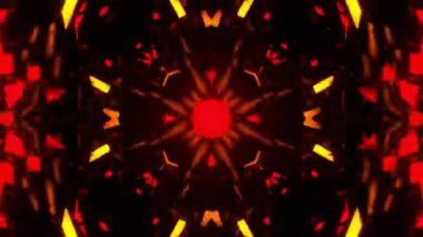 Gelecekçi Siberpunk VJ Döngü Neon Tüneli 