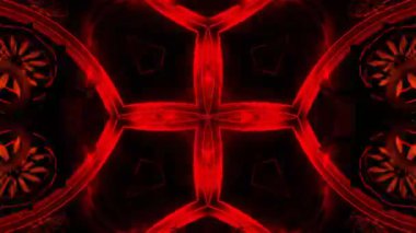 Gelecekçi Siberpunk VJ Döngü Neon Tüneli 