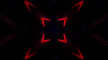 Gelecekçi Siberpunk VJ Döngü Neon Tüneli 