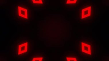 Gelecekçi Siberpunk VJ Döngü Neon Tüneli 