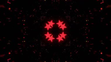 Gelecekçi Siberpunk VJ Döngü Neon Tüneli 