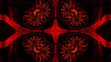 Gelecekçi Siberpunk VJ Döngü Neon Tüneli 