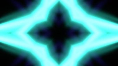 Gelecekçi Siberpunk VJ Döngü Neon Tüneli Girdabı ve Arıza Parçacıkları