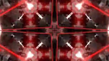 Gelecekçi Siberpunk VJ Döngü Neon Tüneli Girdabı ve Arıza Parçacıkları