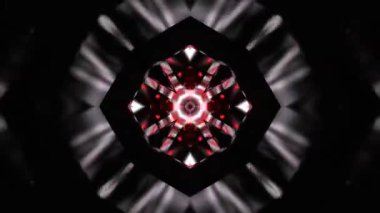 Gelecekçi Siberpunk VJ Döngü Neon Tüneli Girdabı ve Arıza Parçacıkları