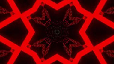 Gelecekçi Siberpunk VJ Döngü Neon Tüneli Girdabı ve Arıza Parçacıkları