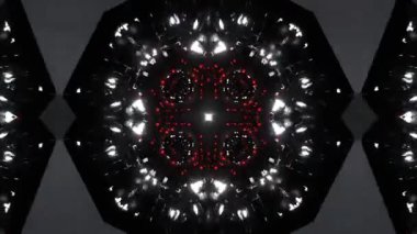 Gelecekçi Siberpunk VJ Döngü Neon Tüneli Girdabı ve Arıza Parçacıkları