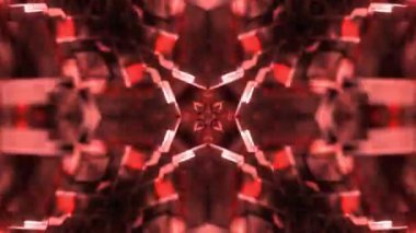 Gelecekçi Siberpunk VJ Döngü Neon Tüneli Girdabı ve Arıza Parçacıkları