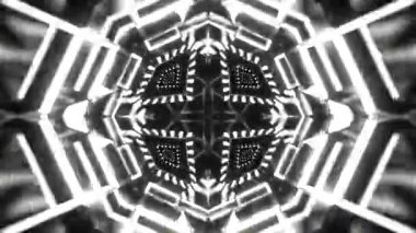 Gelecekçi Siberpunk VJ Döngü Neon Tüneli Girdabı ve Arıza Parçacıkları