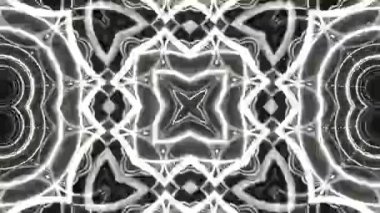 Gelecekçi Siberpunk VJ Döngü Neon Tüneli Girdabı ve Arıza Parçacıkları