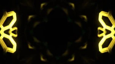 Gelecekçi Siberpunk VJ Döngü Neon Tüneli Girdabı ve Arıza Parçacıkları