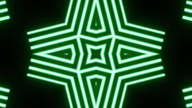 Gelecekçi Siberpunk VJ Döngü Neon Tüneli Girdabı ve Arıza Parçacıkları