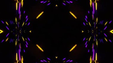 Gelecekçi Siberpunk VJ Döngü Neon Tüneli Girdabı ve Arıza Parçacıkları