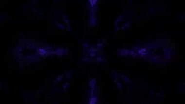 Gelecekçi Siberpunk VJ Döngü Neon Tüneli Girdabı ve Arıza Parçacıkları