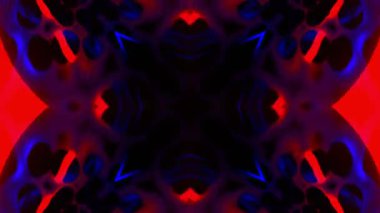 Gelecekçi Siberpunk VJ Döngü Neon Tüneli Girdabı ve Arıza Parçacıkları