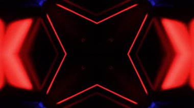 Gelecekçi Siberpunk VJ Döngü Neon Tüneli Girdabı ve Arıza Parçacıkları