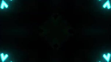 Gelecekçi Siberpunk VJ Döngü Neon Tüneli Girdabı ve Arıza Parçacıkları