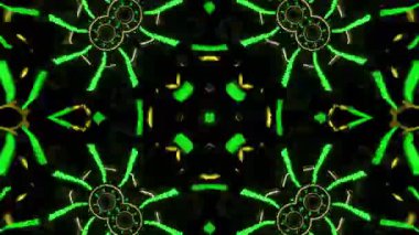 Gelecekçi Siberpunk VJ Döngü Neon Tüneli Girdabı ve Arıza Parçacıkları