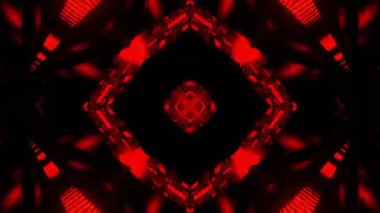 Gelecekçi Siberpunk VJ Döngü Neon Tüneli Girdabı ve Arıza Parçacıkları