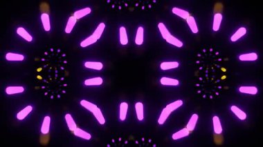 Gelecekçi Siberpunk VJ Döngü Neon Tüneli Girdabı ve Arıza Parçacıkları