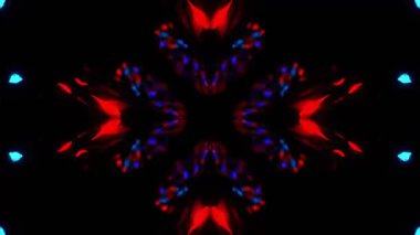 Gelecekçi Siberpunk VJ Döngü Neon Tüneli Girdabı ve Arıza Parçacıkları