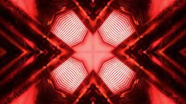 Gelecekçi Siberpunk VJ Döngü Neon Tüneli Girdabı ve Arıza Parçacıkları