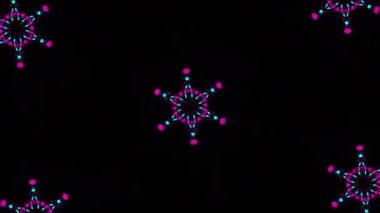 Işık efektli soyut fraktal arkaplan