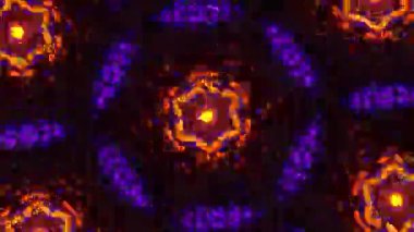 Işık efektli soyut fraktal arkaplan