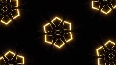 Işık efektli soyut fraktal arkaplan