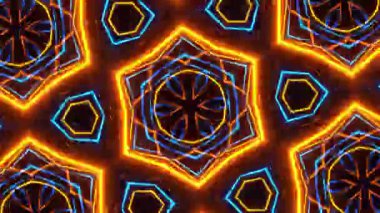 Işık efektli soyut fraktal arkaplan