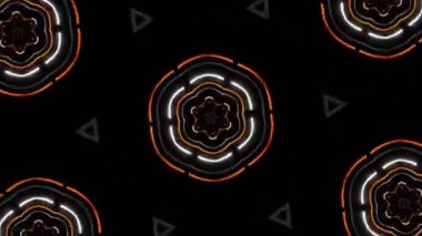 Işık efektli soyut fraktal arkaplan