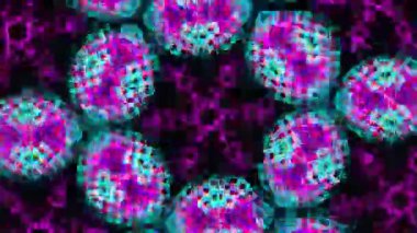 Işık efektli soyut fraktal arkaplan