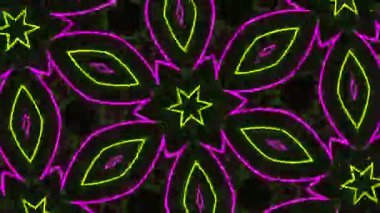 Işık efektli soyut fraktal arkaplan