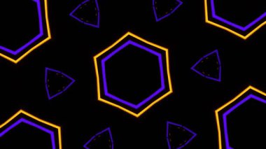 Işık efektli soyut fraktal arkaplan