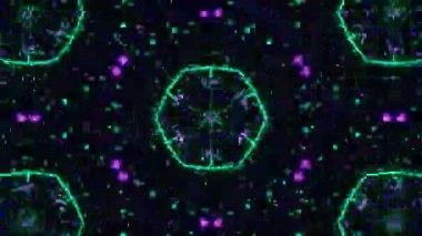 Işık efektli soyut fraktal arkaplan