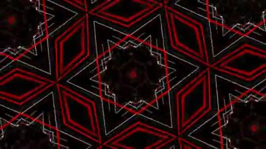 Kaleydoskop geçmişi. güzel renkli 3D illüstrasyon canlandırıcı