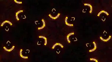 Kalp şeklinde yılbaşı ışıkları.