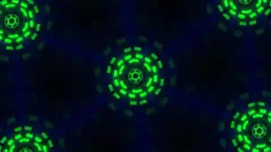 Parlak çember ve çizgilerin soyut arkaplanı