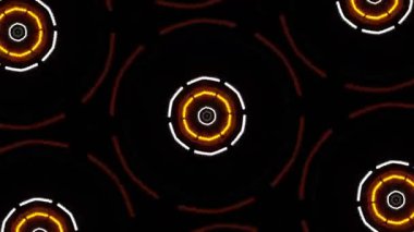 Parlayan dairelerin soyut arkaplanı