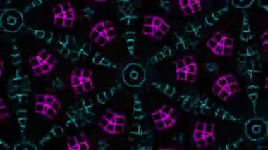 Neon arka plan. dizaynınız için kaleyidoskopik soyut desen