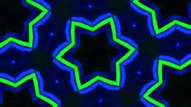 güzel yeşil ve siyah fraktal desen