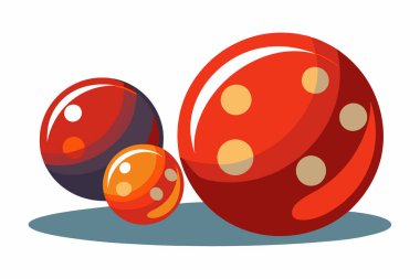 Bocce illustration on white background. clipart