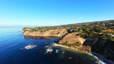 Lunada Körfezi 'ndeki hava ve Palos Verdes, Kaliforniya' daki uçurumlar
