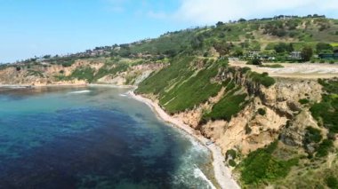 Palos Verdes, Kaliforniya 'daki Lunada Körfezi Uçurumlarının Güzel Dönen Havası