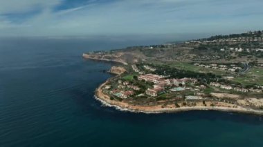 Vincente Point Deniz Feneri Arkaplanda Uçan Kayalıklar Sahil Hattı