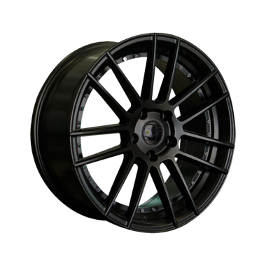 Pro PNG ile oluşturulan, şeffaf arkaplan üzerinde modern siyah araba jant izole