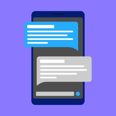 mobil metin msg simgesi resimleme. e-posta Msg vektörü. metin simgesi